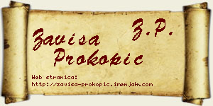 Zaviša Prokopić vizit kartica
